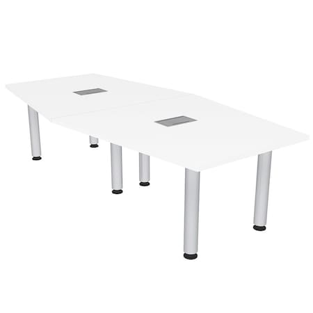 Skutchi Designs 45 in W, 96 in L, 29 in H, Engineered Wood Top, White H-HEXIR4693-PT-09-EL